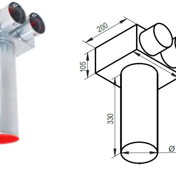 Distribučný box KLO-2x90/125-OC izolovaný