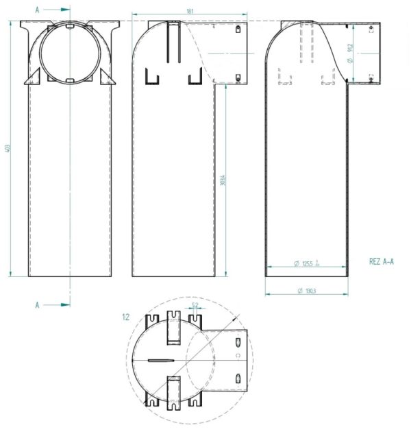 Distribučný box KLO-1x90/125-PLAST